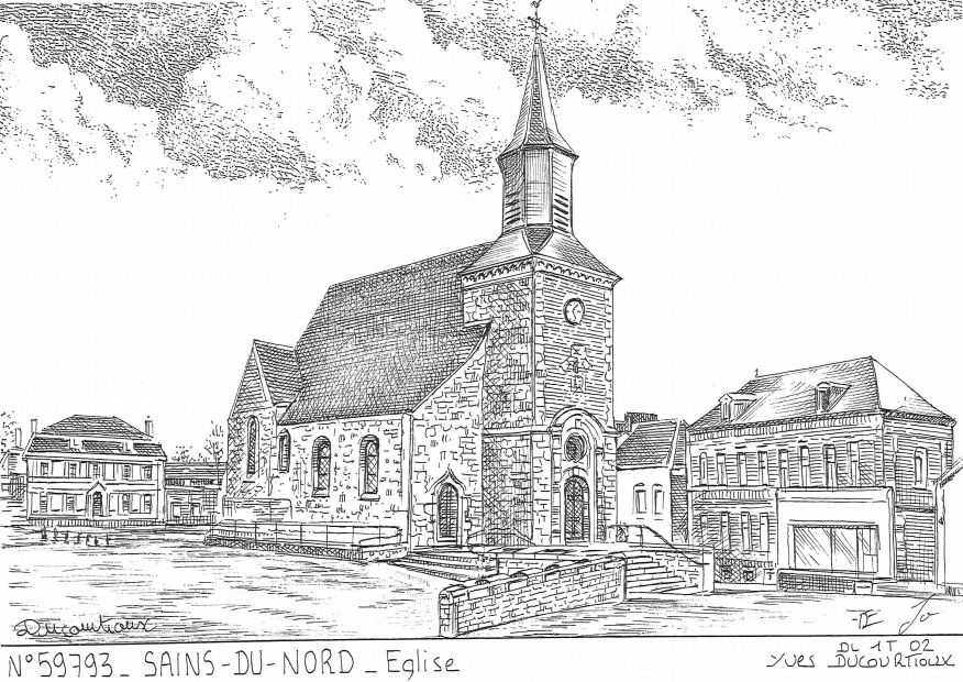N 59793 - SAINS DU NORD - église